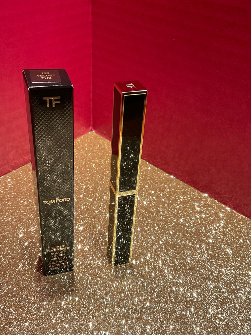 TOM FORD Slim Lip Color Shine 153 VELVET TUX Lipstick New in Box